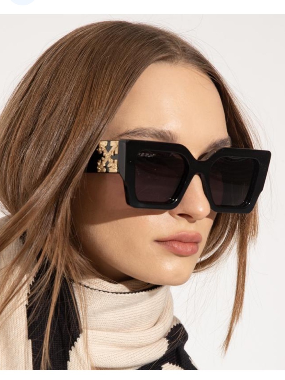 OFF-WHITE Authentic sunglass new with tags black